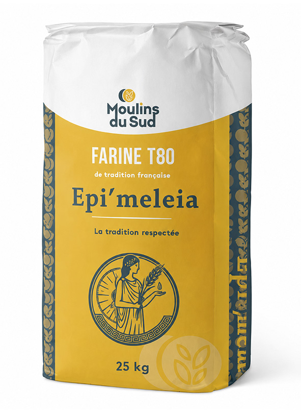 Un sac de farine Moulins du Sud de type T80